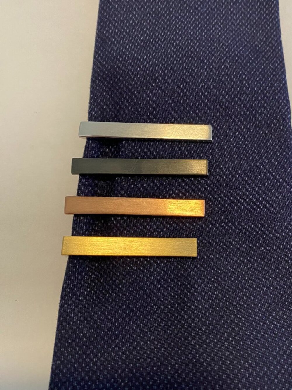 Lot of 4 Minimalist 1.5" Tie Bars